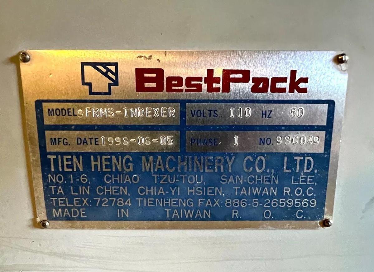 Used Bestpack 9 FRMS Sealer Case Taper w/ Index, Serial No. 98C049