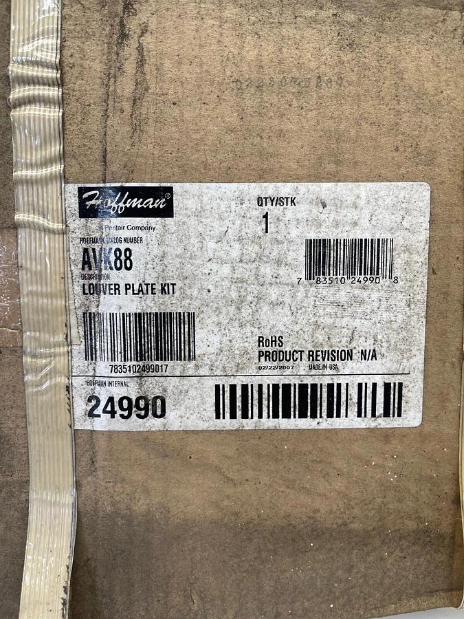 Hoffman AVK88 Louver Plate Kit