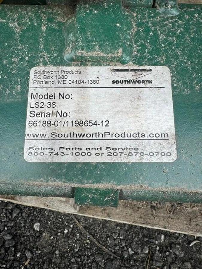 Used Southworth LS2-36 Backsaver Lift Table, 1 Ton Capacity, 1HP Motor @ 115/230V