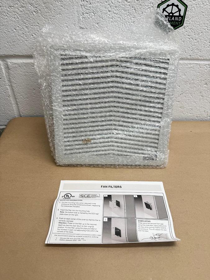 Used Saginaw Controls & Engineering (SCE) SCE-N12FA66LG Filter Fan 10"x10" *NEW*