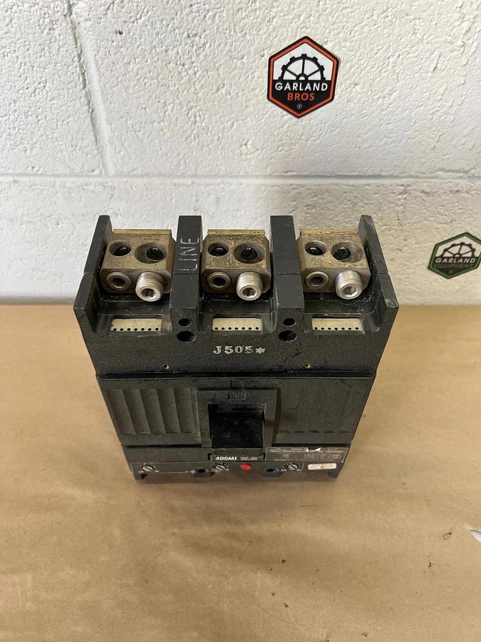 Used General Electric TJK436F000 Circuit Breaker 600VAC, 3 Pole 400A
