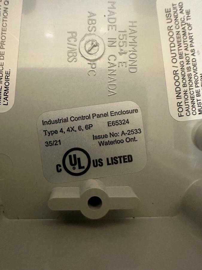 Hammond 1554 Polycarbonate Enclosure *NEW*