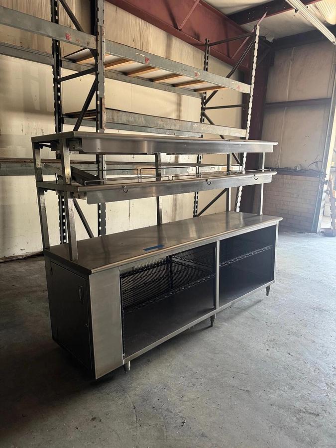 Used Marshall Air Systems 170525B208 Series 5000 Warming Rack, Work Station/SS Table