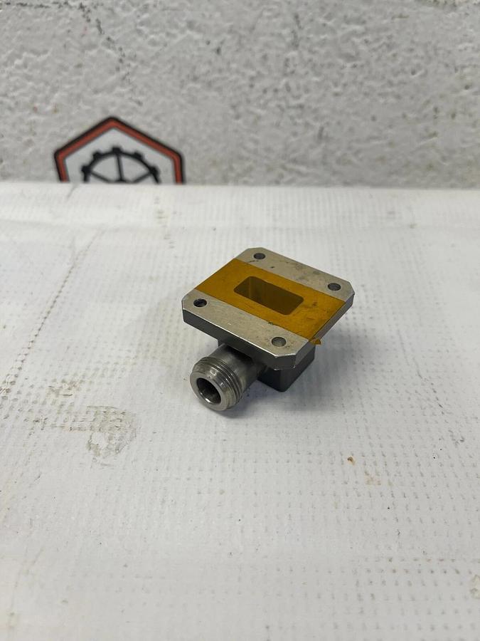 Used ATM Microwave 75-253A-6 Right Angle Waveguide to Coax Adapter