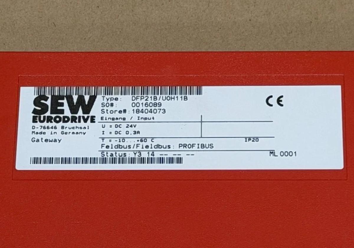 Used SEW Eurodrive DFP21B/U0H11B Gateway FieldBus