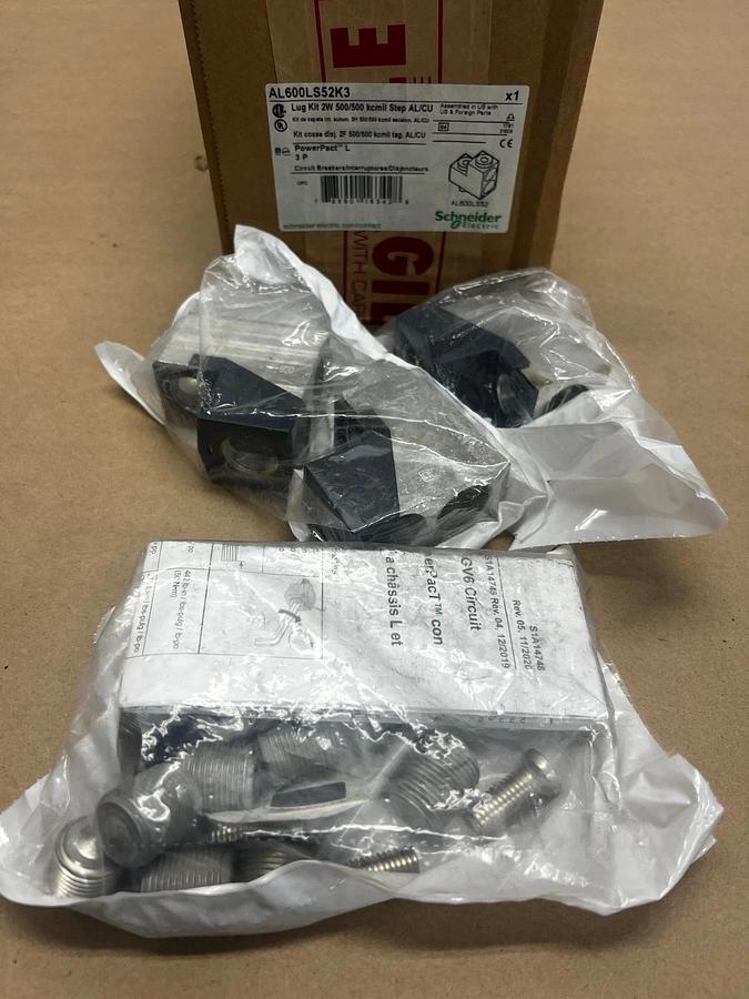Used Schneider Square D AL600LS52 Lugs Only *NEW*