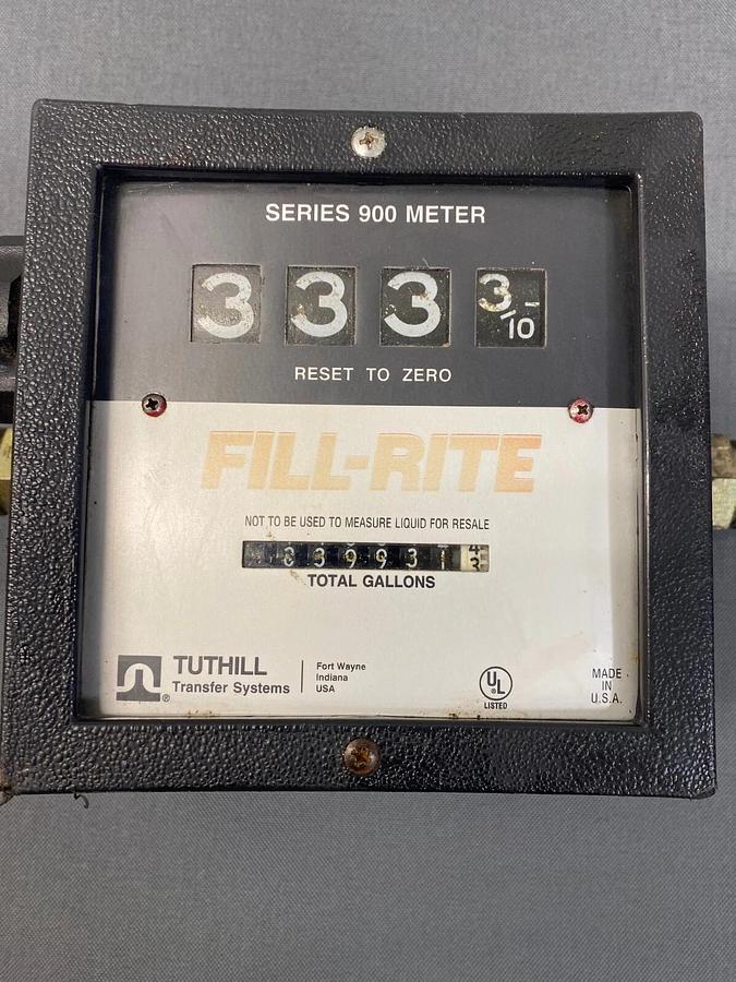 Used Fill-Rite Series 900 Mechanical Fuel Transfer Meter w/ 1-1/2” Inlet