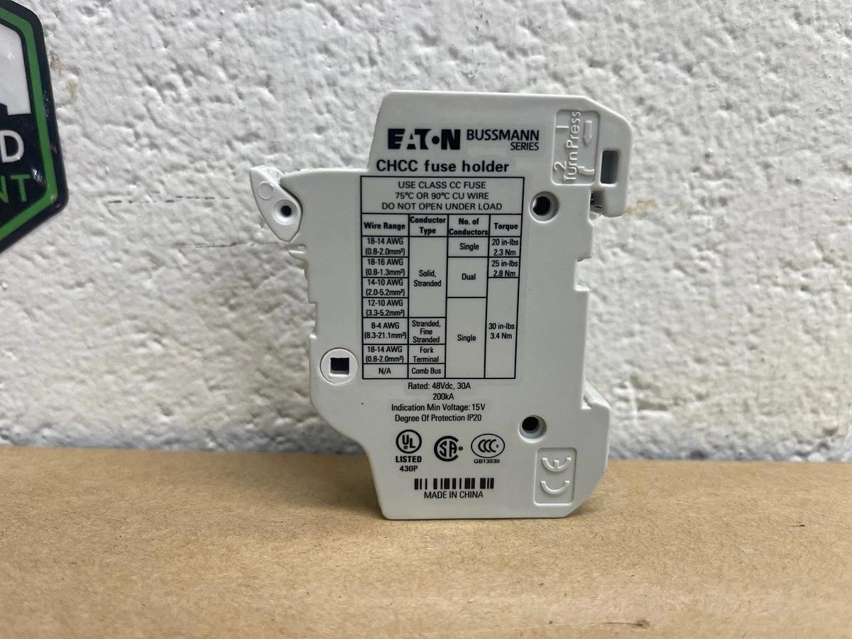 Eaton CHCC1DI-48U, 30A, 48V Modular Fuse Holder - Open Box of 11 *NEW*