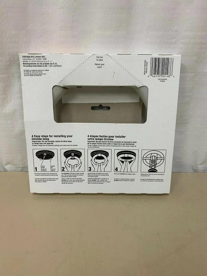 Used Sylvania Circline Fluorescent Cool White Round light 8 inches 22 Watt (Lot of 2)