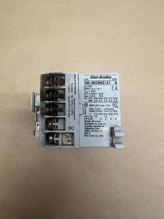 Used Allen Bradley 193-EA1DB/100-MO9NZ*31 Overload Relay w/ Starter
