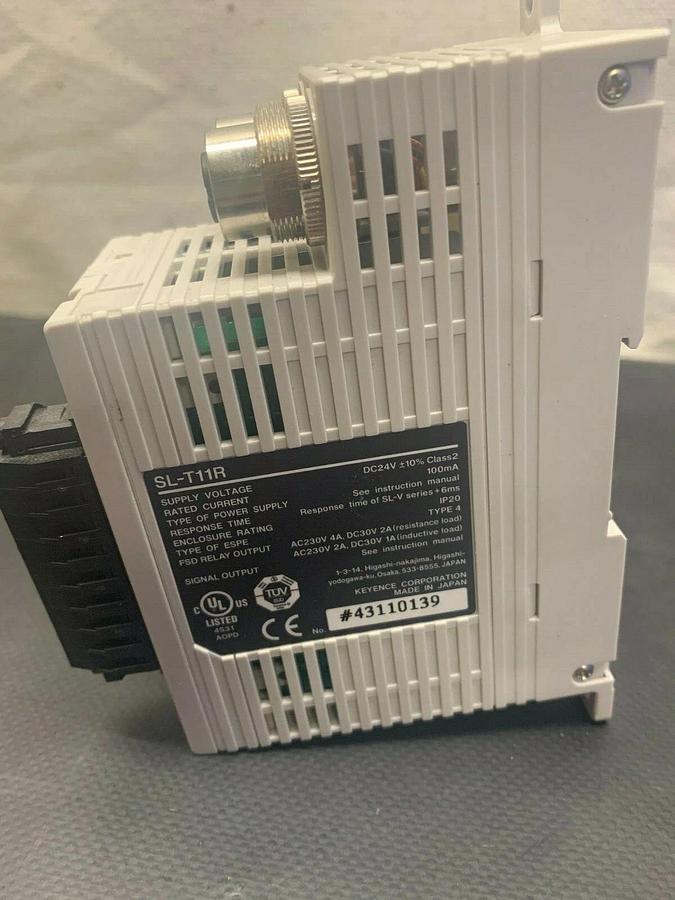 Used Keyence SL-T11R Safety Light Curtain Relay Terminal