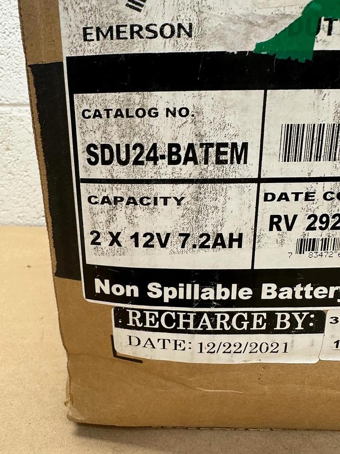 Emerson SDU24-BATEM Battery Module *NEW*