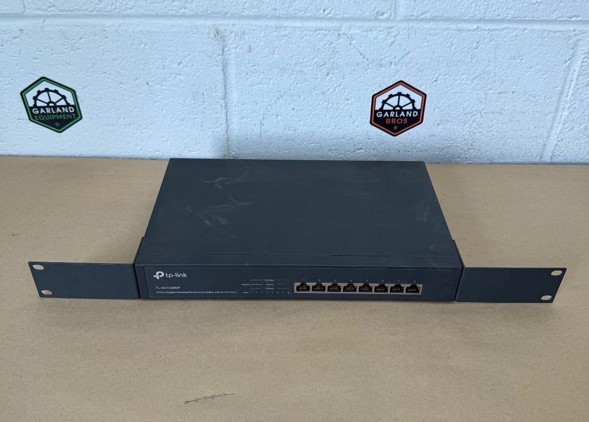 Used TP-Link TL-SG1008MP 8-Port Gigabit Desktop/Rack Mount Switch, 8-Port PoE+ 2.5A