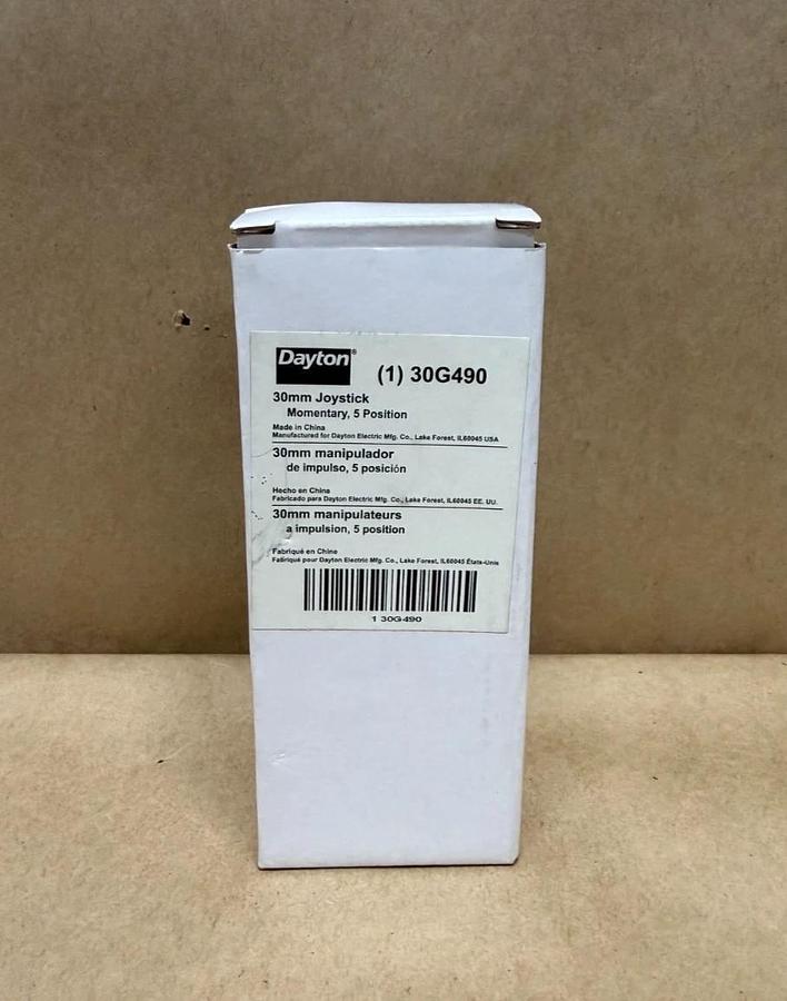 Used Dayton 30G490 30mm Joystick, Momentary, 5 Position