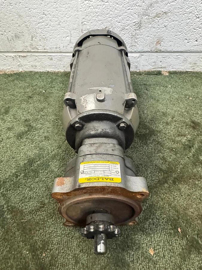 Used Baldor FX1-05-800-560Z Gearbox 1.1Hp Input, 5:1 Ratio, .56kW DC Motor @ 175RPM
