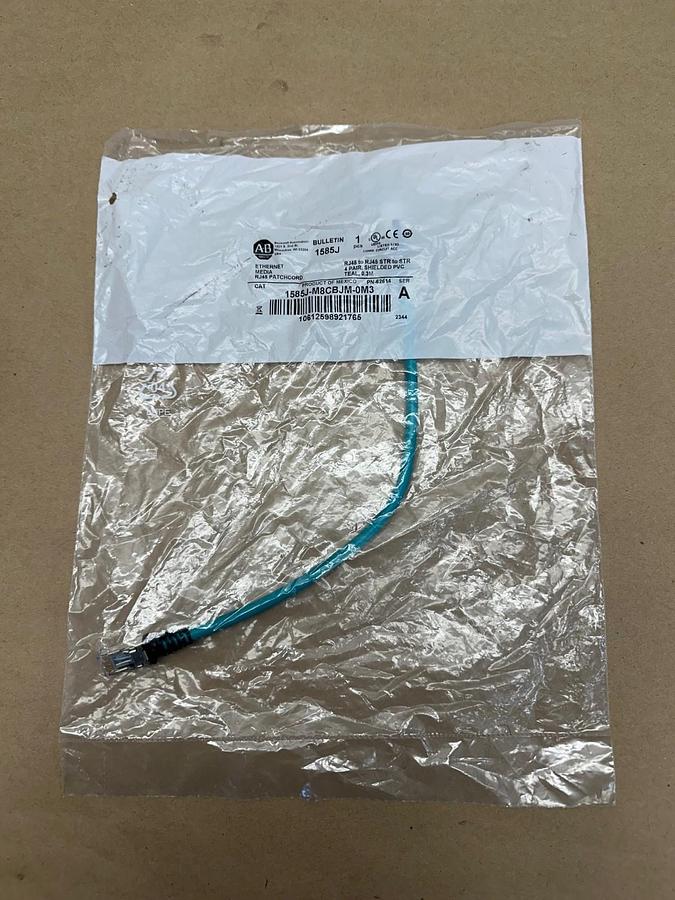 Used Allen Bradley 1585J-M8CBJM-0M3 Ser A Ethernet Media Patchcord *FACTORY SEALED*