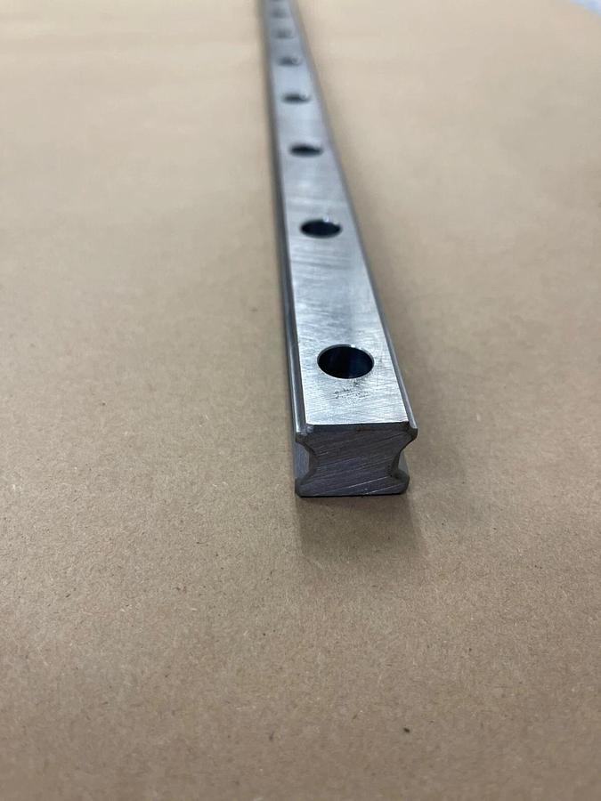 Used THK Caged Ball Linear Motion Guide Rail 39 1/4” Long, 7/8” Wide