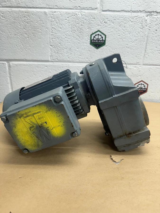 Used SEW-Eurodrive FA37/G DT80N4 w/ 0642 146 6/M15 Gear Reducer, 1700/132 RPM, .75 KW