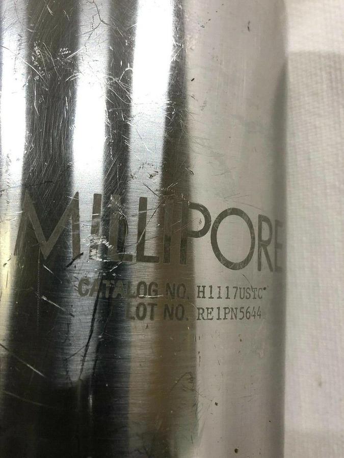 Used Millipore Stainless Steel H1117USTC Stainless Steel Y Filter Housing with Clamps