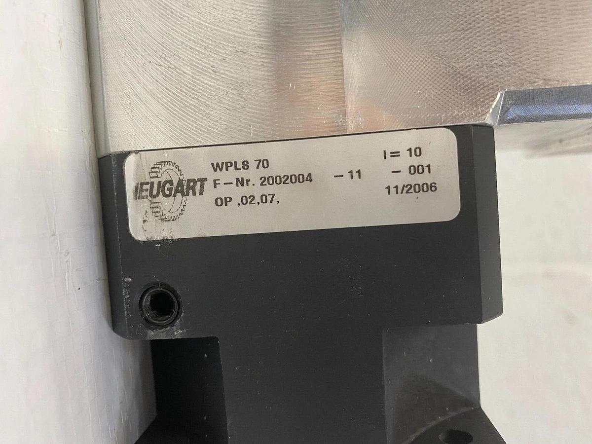 Used Neugart WPLS70 Right Angle Gear Box