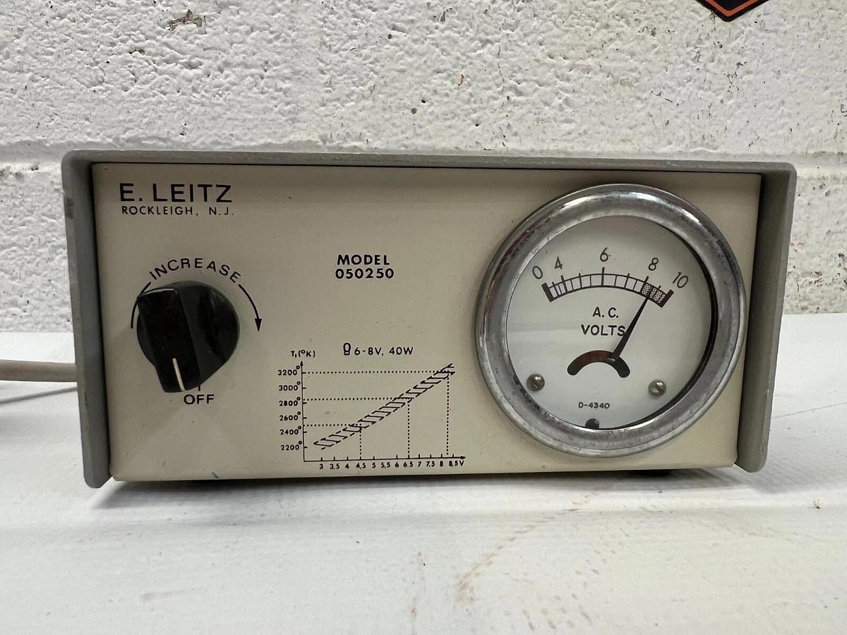 Used E. Leitz 1172 Illumination Transformer Input 115 V.A.C., 60Hz, Output 5 Amp