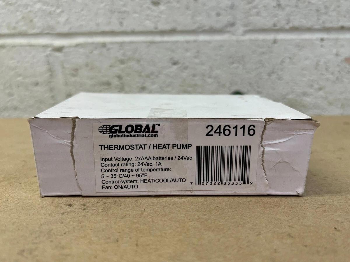 Used Global Industrial 246116 Thermostat Control/Heat Pump