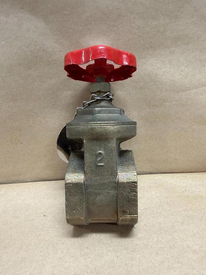 Used 2-Inch Brass PN16 Rising Stem Gate Valve