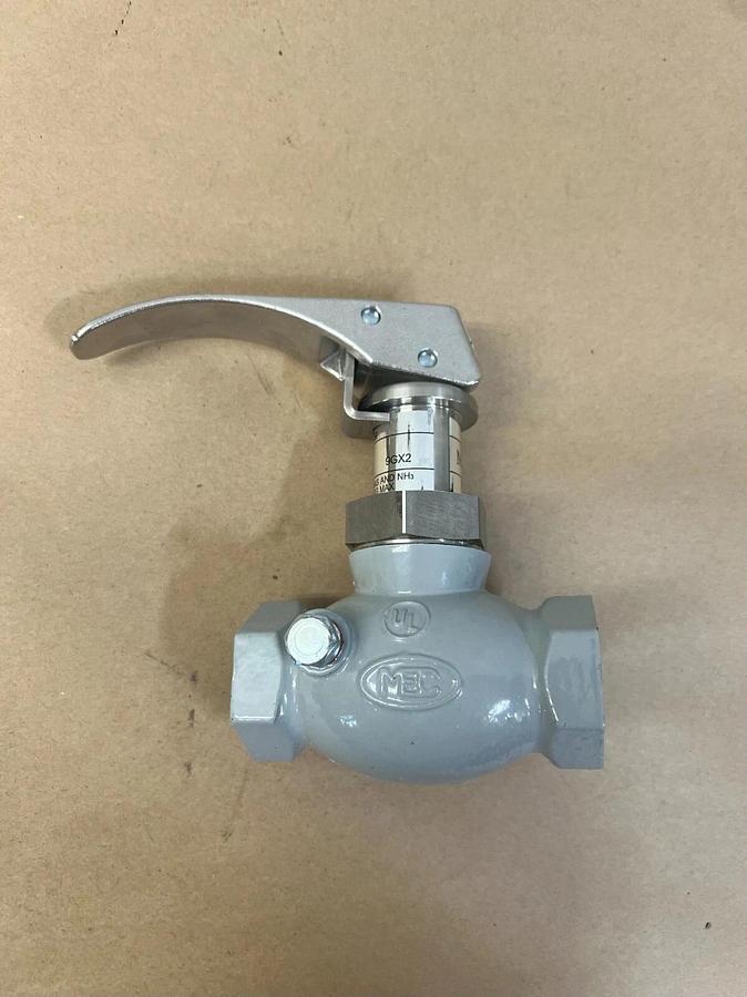 Used MEC ME820 Shut-Off Valve, 400 WOG Heavy Duty Quick Acting Globe Valve