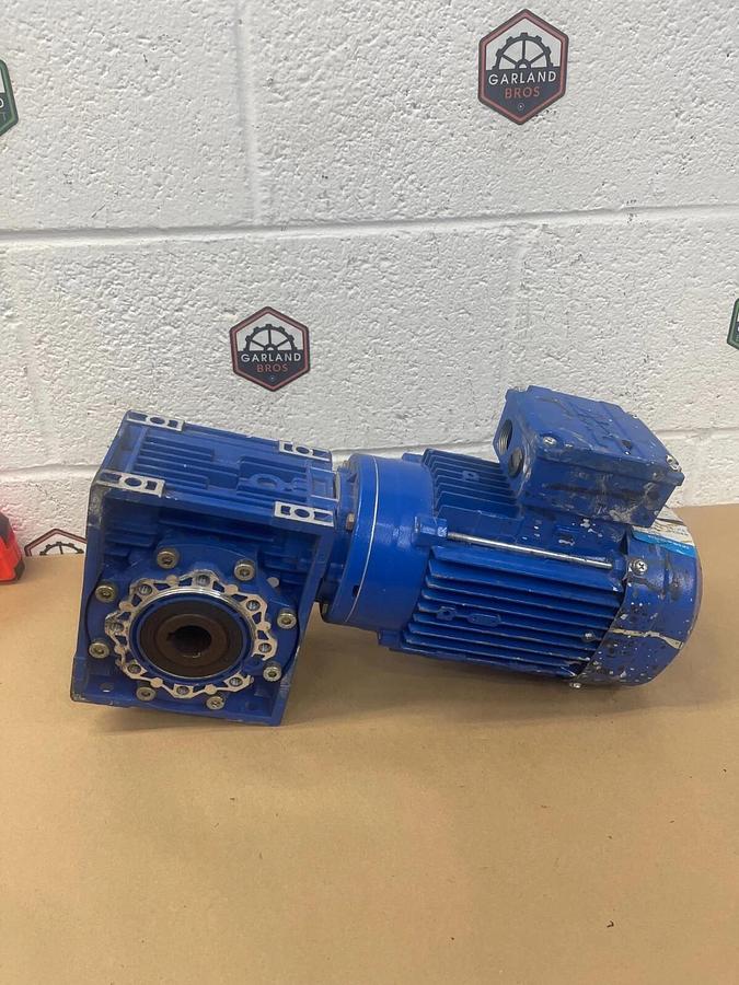 Used Rexmac RA80B4, 3-ph Induction Motor 0.75kw (1HP) 1380RPM, Rexmac NMRV 063