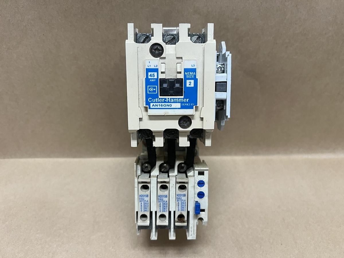 Used Cutler-Hammer AN16GN0 Nema Size 2, Series B1, 45A 3 Pole Motor Start