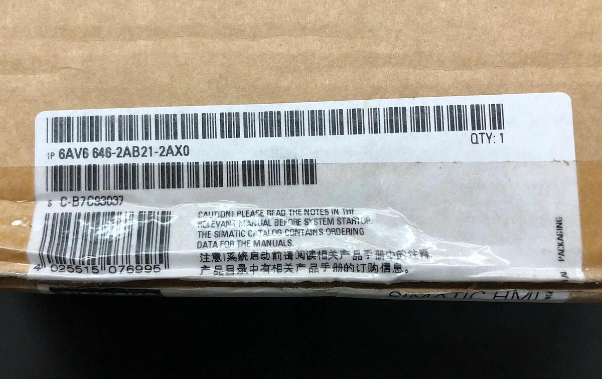 Siemens 6AV6646-2AB21-2AXO SIMATIC Thin Client - 15” Touch Display