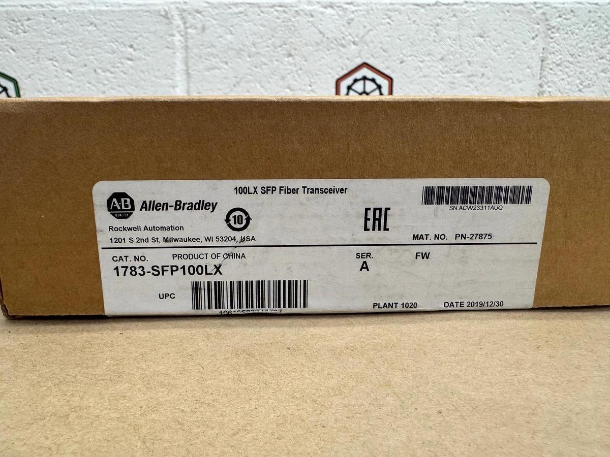Used Allen Bradley 1783-SFP100LX Series A 100LX SFP Fiber Tranceiver *FACTORY SEALED*