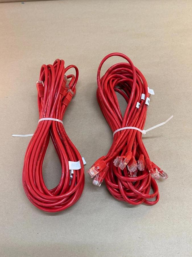 Used LL58663 CAT5 Ethernet, USB 2.0 VGA Cable - Lot of 5