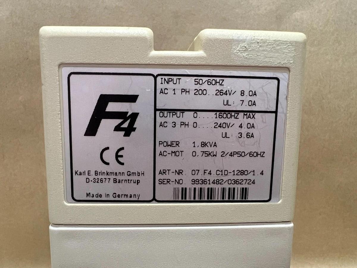 Used KEB 07.F4.C1D-1280/1.4 F4 Combivert Inverter