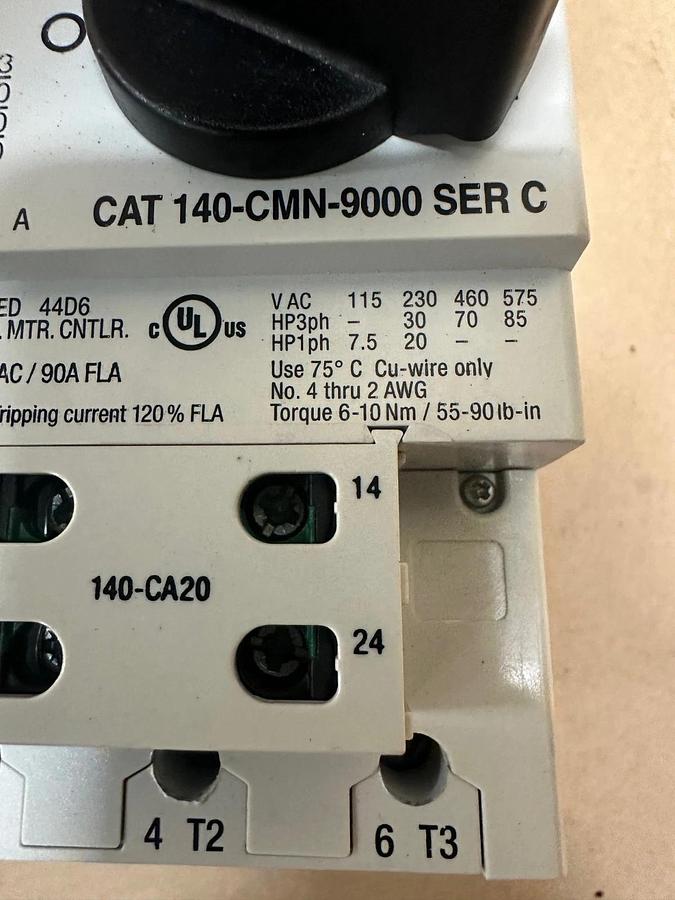 Used Allen Bradley 140-CMN-9000 Motor Protection Circuit Breaker