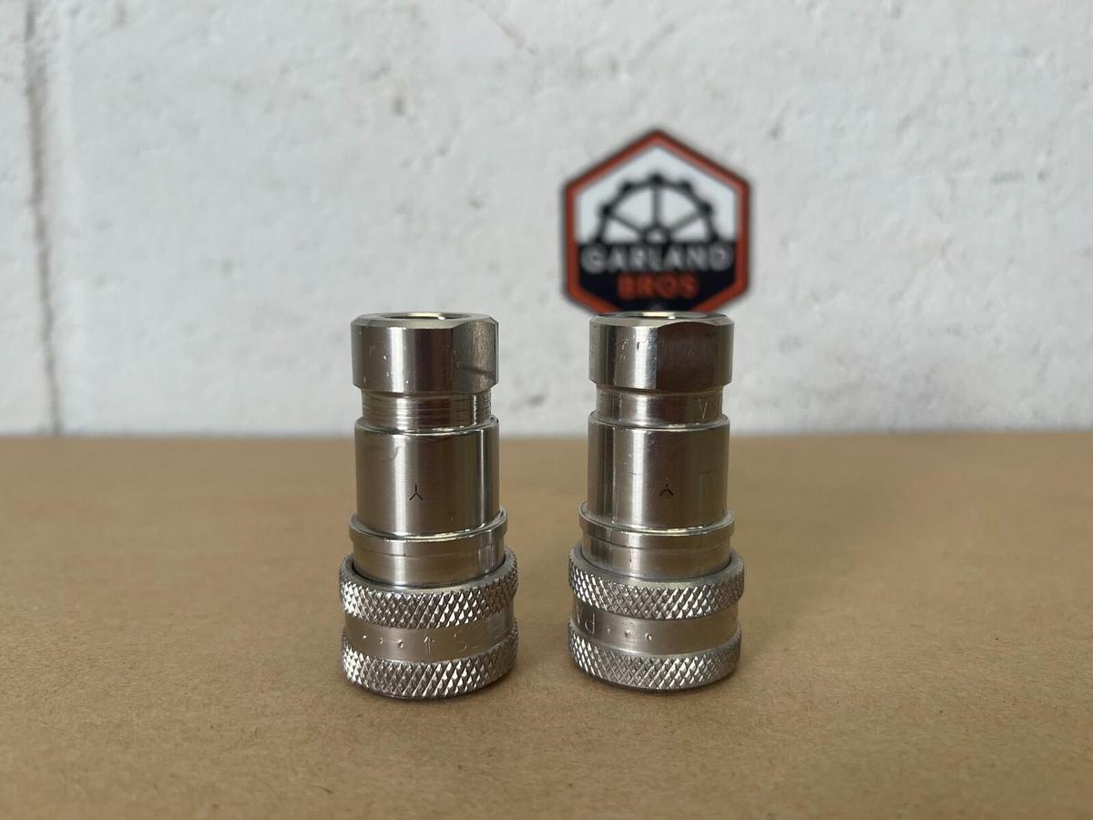Used Parker SSH2-62 60 Series Quick Connect Fitting - Lot of 2