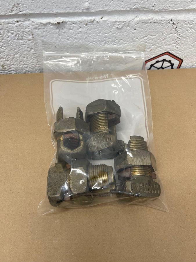 Used Burndy KS31 Split Bolt, 350 Run, 1/0-350 Tap - Lot of 4