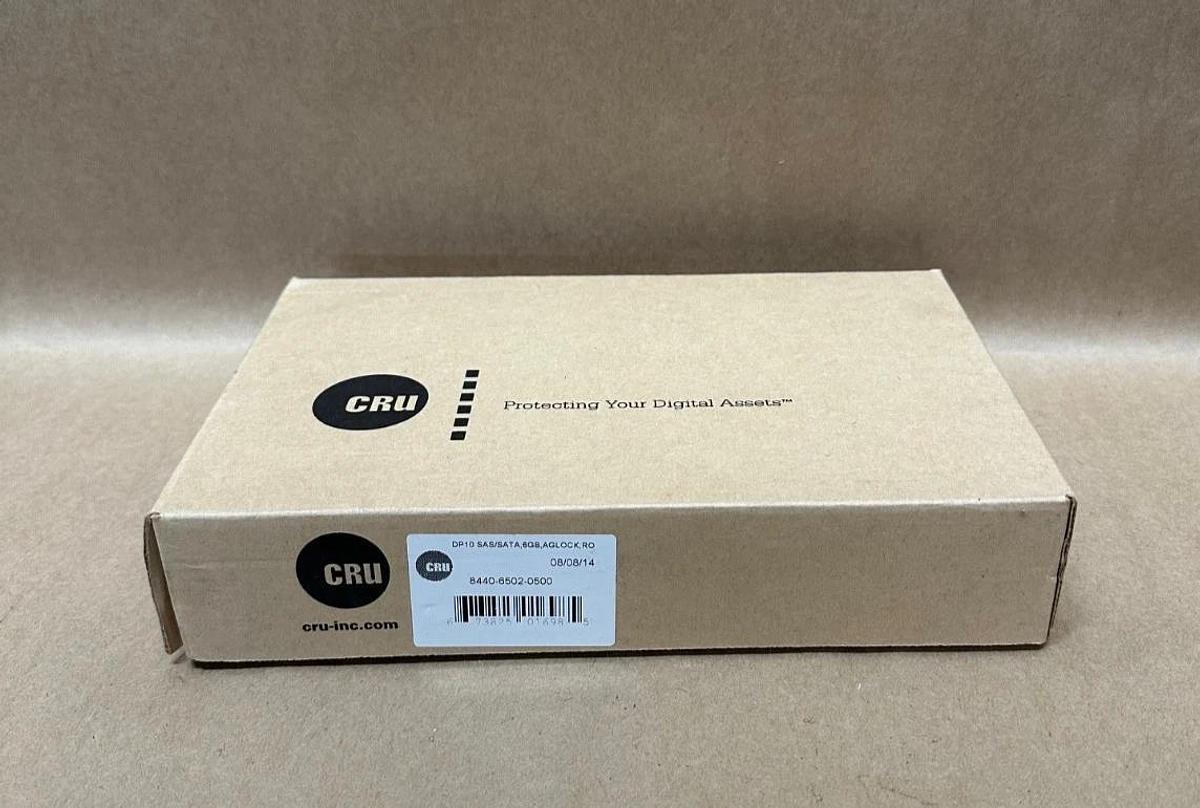 Used CRU 8440-6502-0500 DP10 SAS/SATA, DataPort 10, 6GB *NEW*