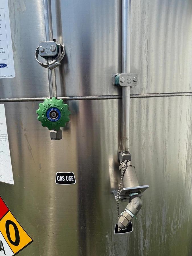 Used Perma-Cyl 2000L Nitrogen, Refrigerated Liquid Storage Tank