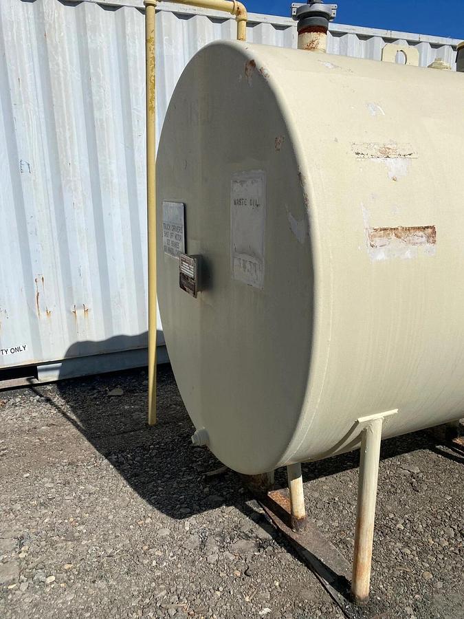 Used Modern Welding Co. 1000 Gallon Capacity Double Wall Above Ground Horizontal Tank