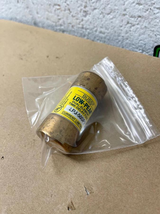 Used Cooper Bussmann LPJ-50SP A, Low Peak, Dual Element, Time Delay Fuse