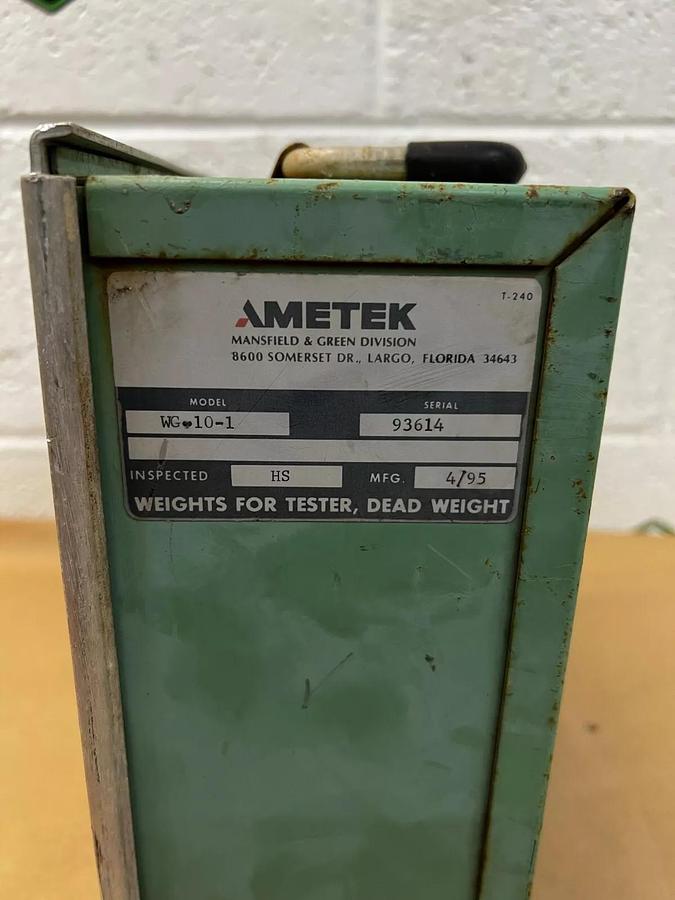 Used Ametek WG-10-1 Weight Set