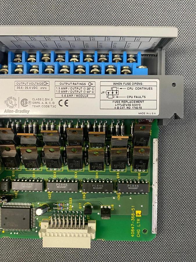 Used Allen Bradley 1746-OB16 Output Module Series C SLC 500