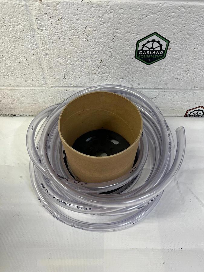 Used Poly Tubing CP034012100B 25ft Clear Vinyl Tubing 1/2” Inside Diameter
