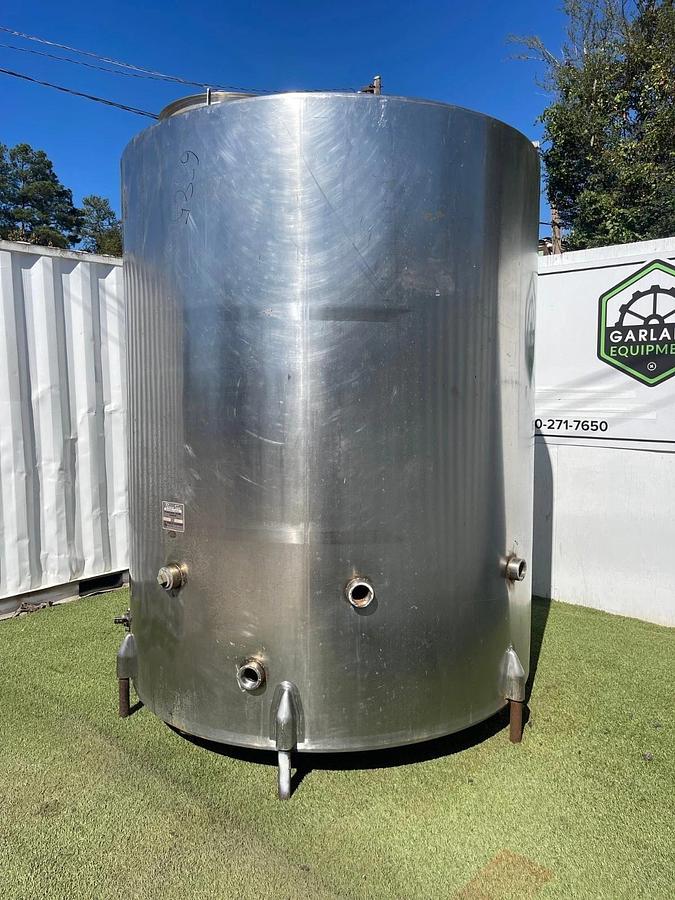 Used Process Equipment Corp 2000 Gallon Perma-San Stainless Steel Tank, Dia: 80”