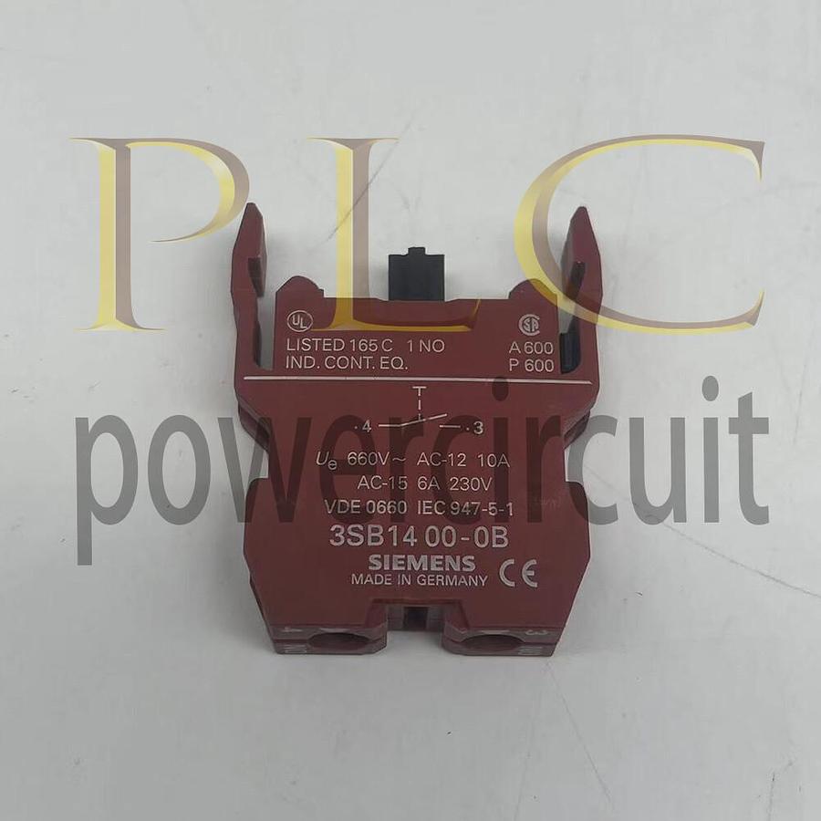 Used Siemens 3SB 1400-2A Orange Indicator Light w/ Contact Block