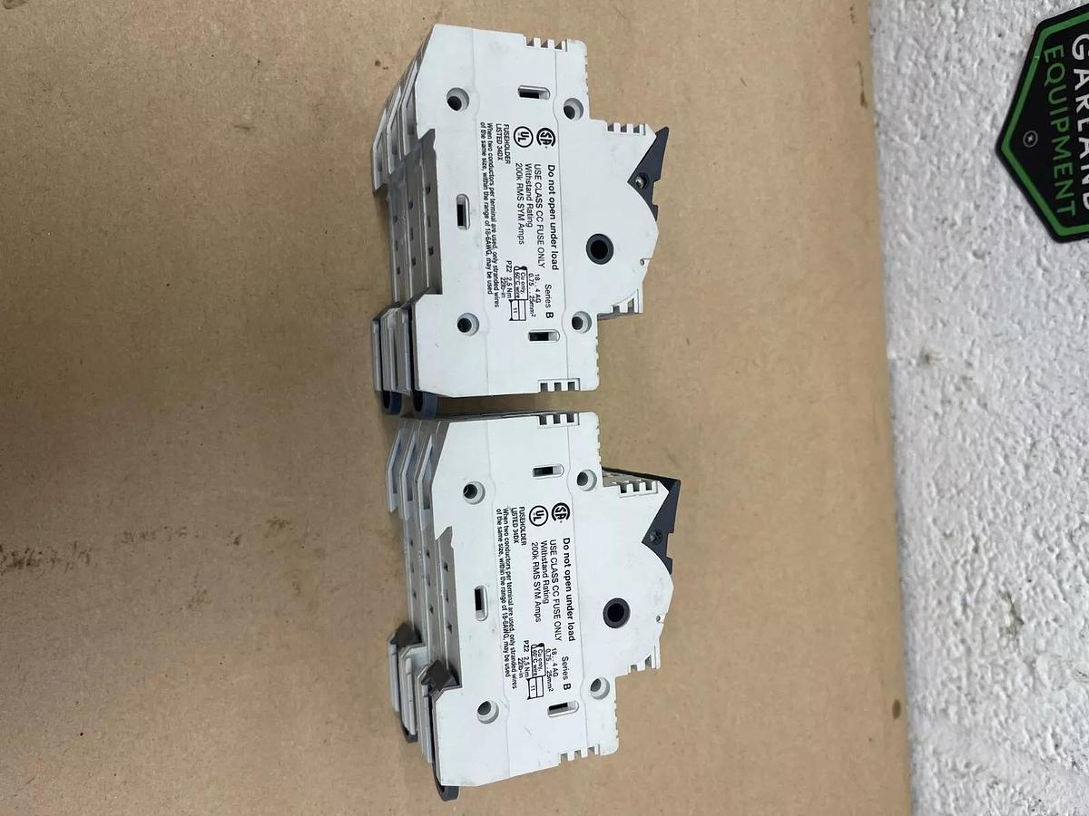 Used Allen-Bradley 1492-FB3C30-L Fuseholder, Series B, 30 A, 600 V - Lot of 2