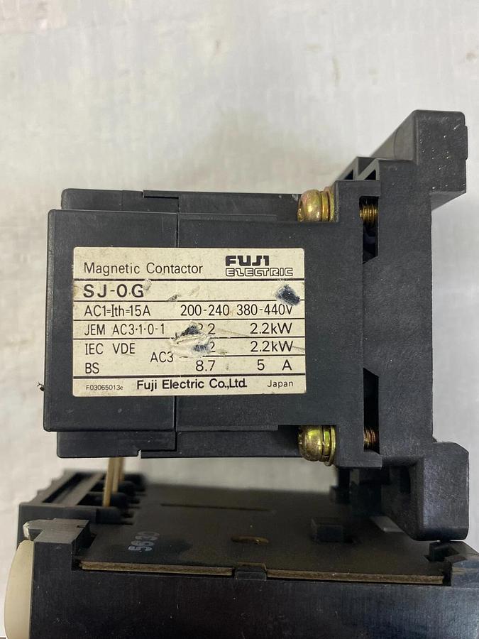 Used Fuji Electric SJ-0G Magnetic Contactors - Lot of 3
