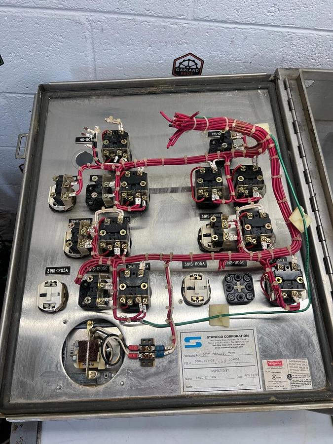 Used Hoffman A-24H2006SSLP SS Industrial Control Panel Enclosure