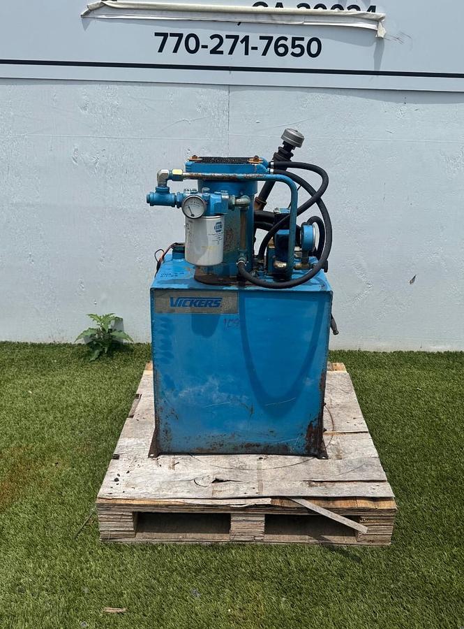 Used Vickers TK14VP Hydraulic Pump Unit, VM3546 1Hp Motor, DG4V-3D-2A-M-FW-B5-60 Pump